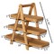 Vintiquewise 3-Tier Wooden Tray Farmhouse Inspired Cupcake Stand Dessert Platter Pastry Holder Appetizer Display for Wedding Party Baby Shower or Tea Time Ideal Decor in Kitchen, Dining or Coffee Bar